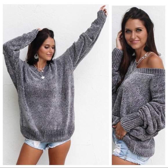 PIPER-Oversized Ex-Boyfriend Sweater - Picture 3 of 4